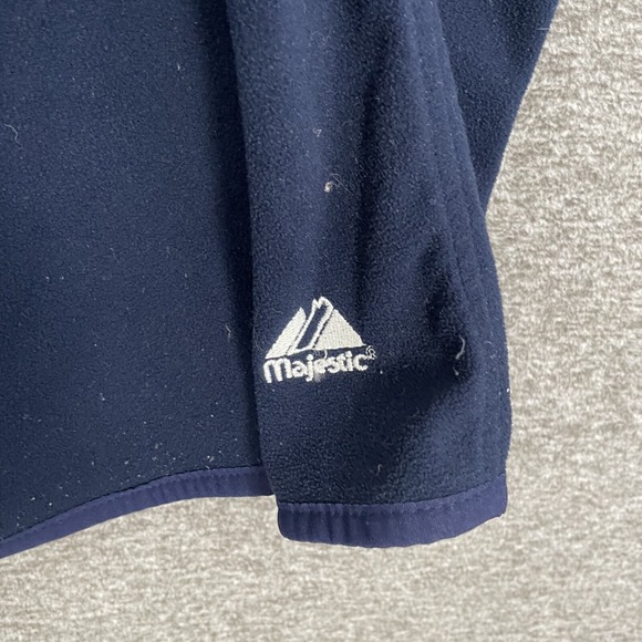 Vintage Majestic Gonzaga Bulldogs Fleece Thermal Shirt Mens M Navy Blue NCAA‎ - Picture 2 of 9